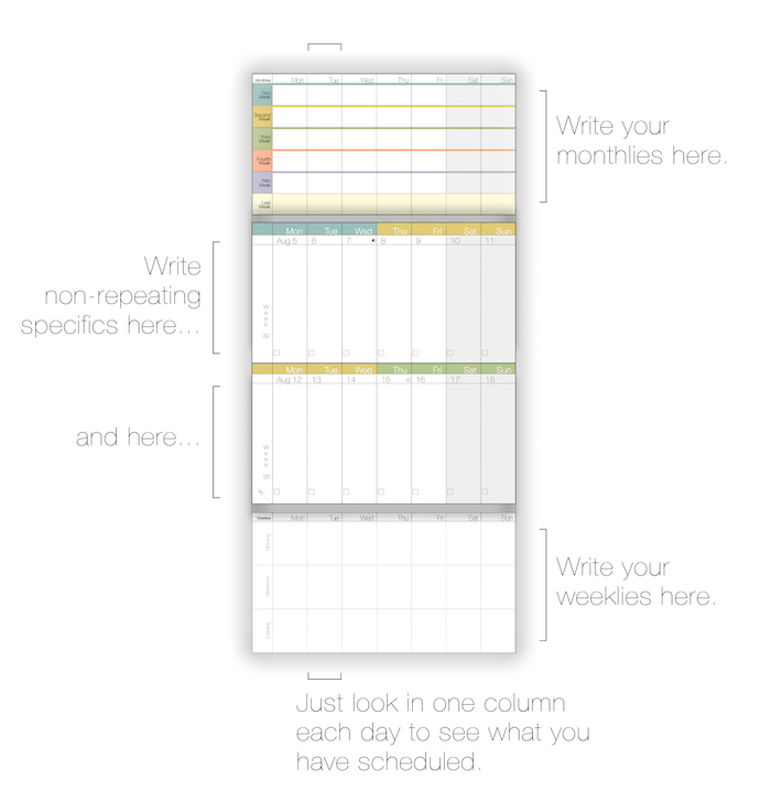 WeekDate Best Paper Planner